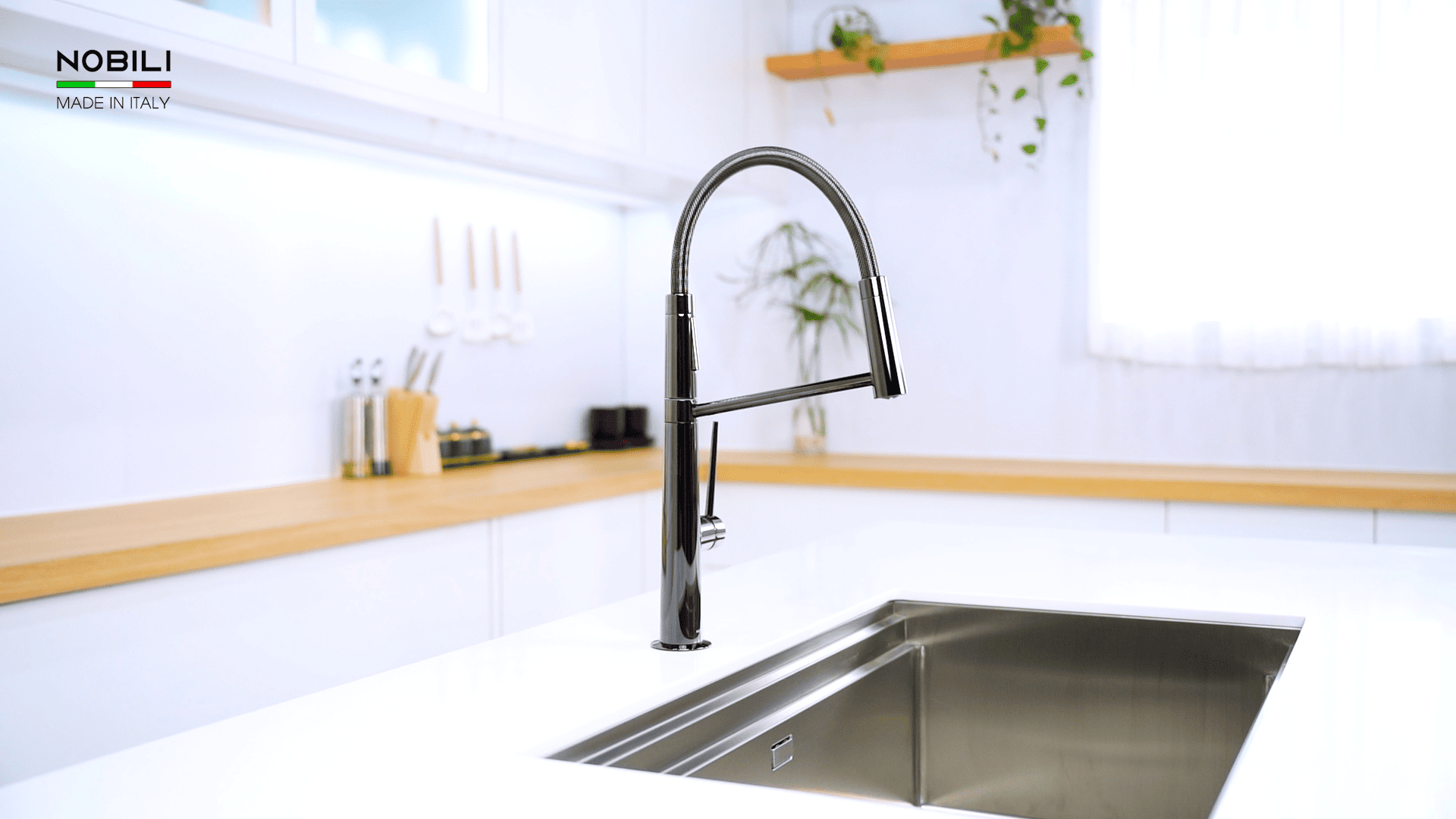 Vòi bếp 2 đầu nóng lạnh Nobili NB306B Italy