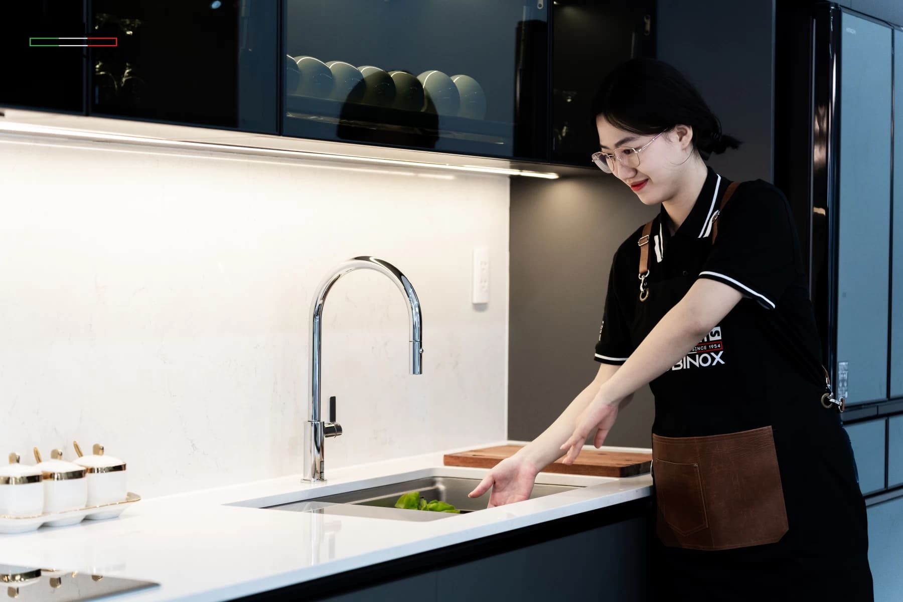 Vòi bếp rửa chén dây rút Italy Nobili NB205