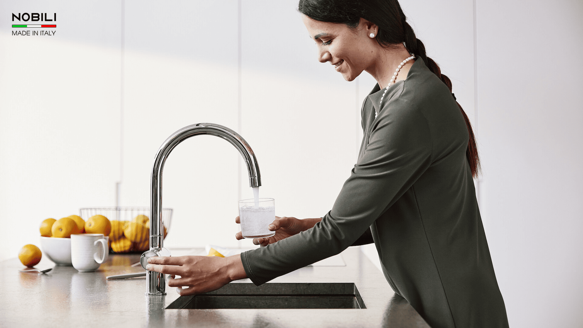 Vòi rửa chén 3 đường nước Nobili NB164