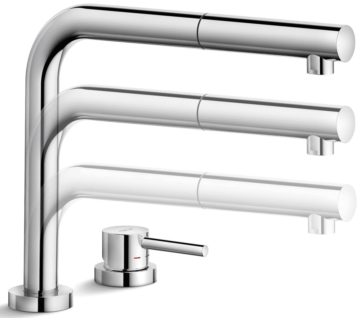 Vòi rửa chén bát Ý rút dây Nobili NB242 có thể nâng hạ độ cao