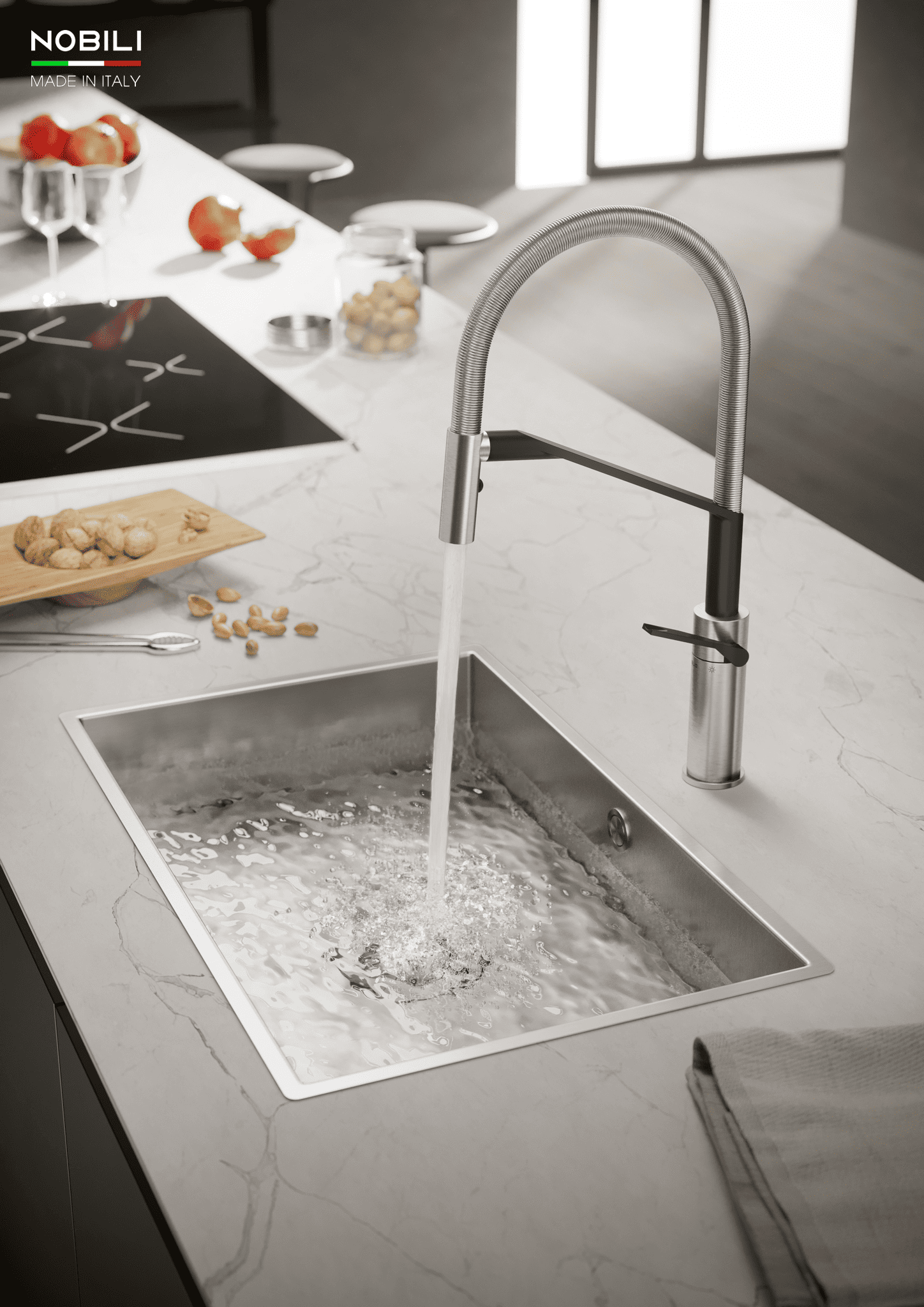 Vòi bếp 2 chế độ Nobili NB228 nhập khẩu Italy