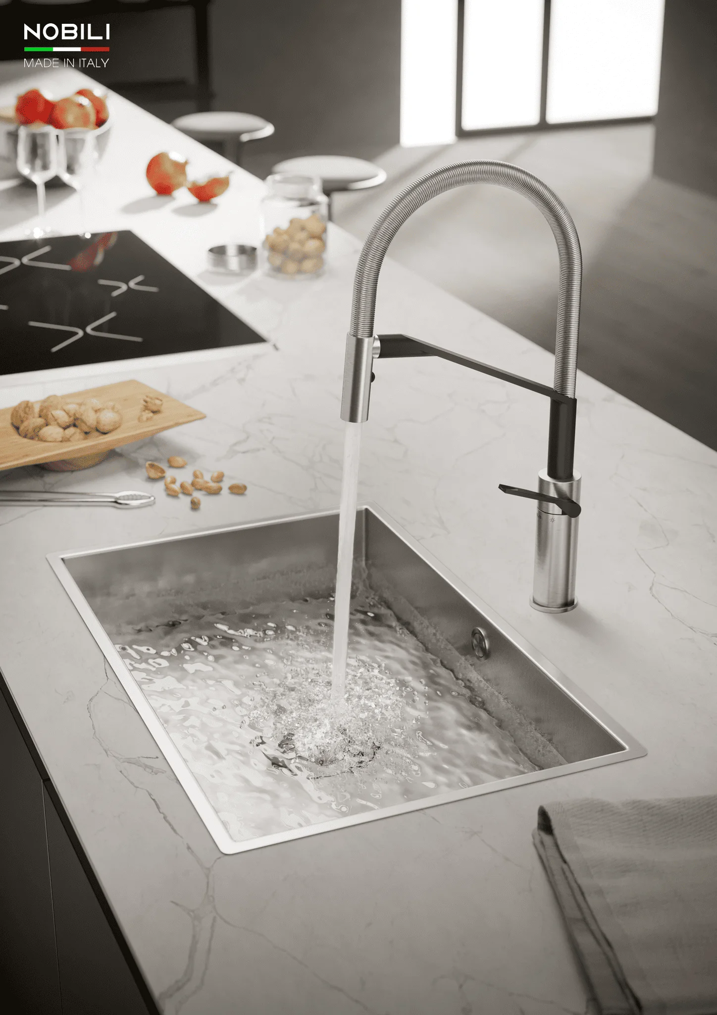 Vòi bếp 2 chế độ Nobili NB228 nhập khẩu Italy
