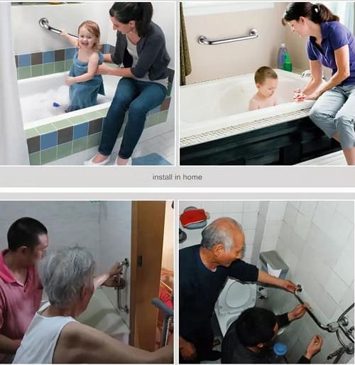 Thanh vịn nhà tắm được sử dụng nhiều tai nhà dân khu vực Quốc Oai