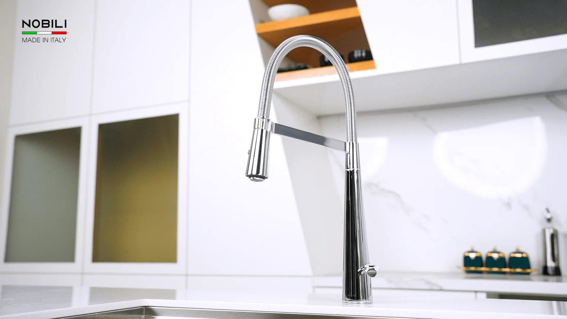 Vòi bếp cần mềm 2 chế độ Nobili NB880 nhập khẩu Italy
