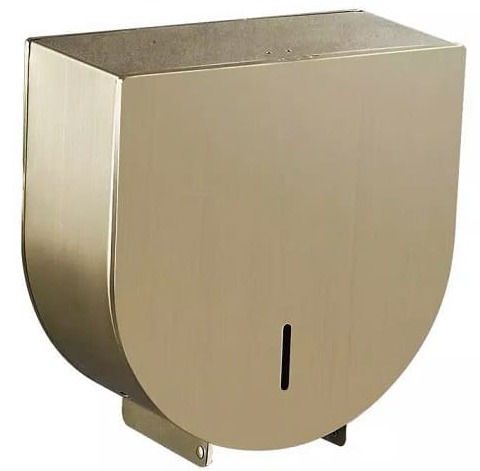 Hộp đựng giấy Inox 304 loại lớn màu vàng Miken MK-1106G-New (vàng mờ)