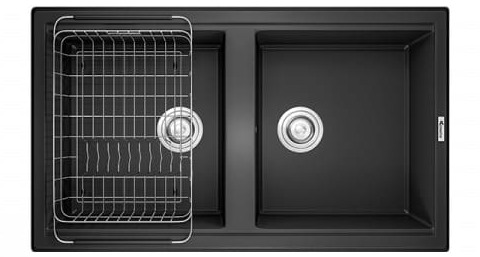 Chậu rửa bát 2 hố Konox Phoenix Smart 860-Black