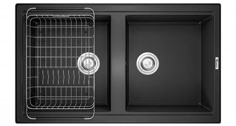 Chậu rửa bát 2 hố Konox Phoenix Smart 860-Black
