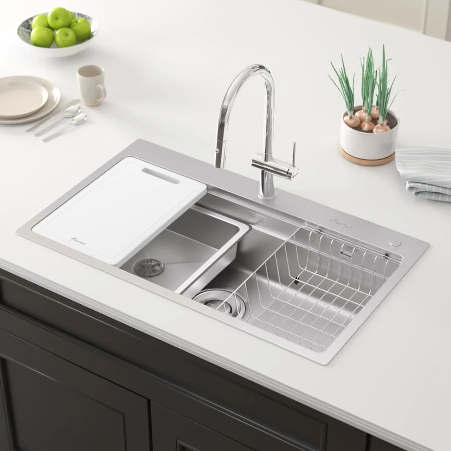Chậu rửa bát 1 hố Konox KN8751TS Dekor