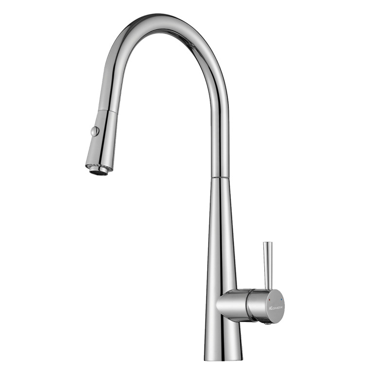 Vòi rửa bát nóng lạnh dây rút Konox KN1901C