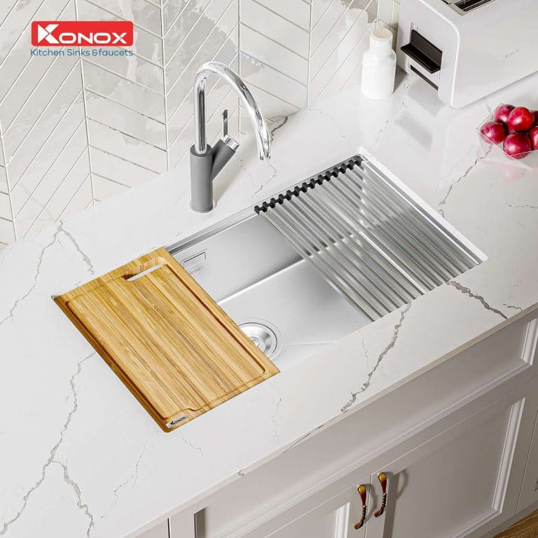 Chậu rửa bát 1 hố Konox KN8046SU-Full