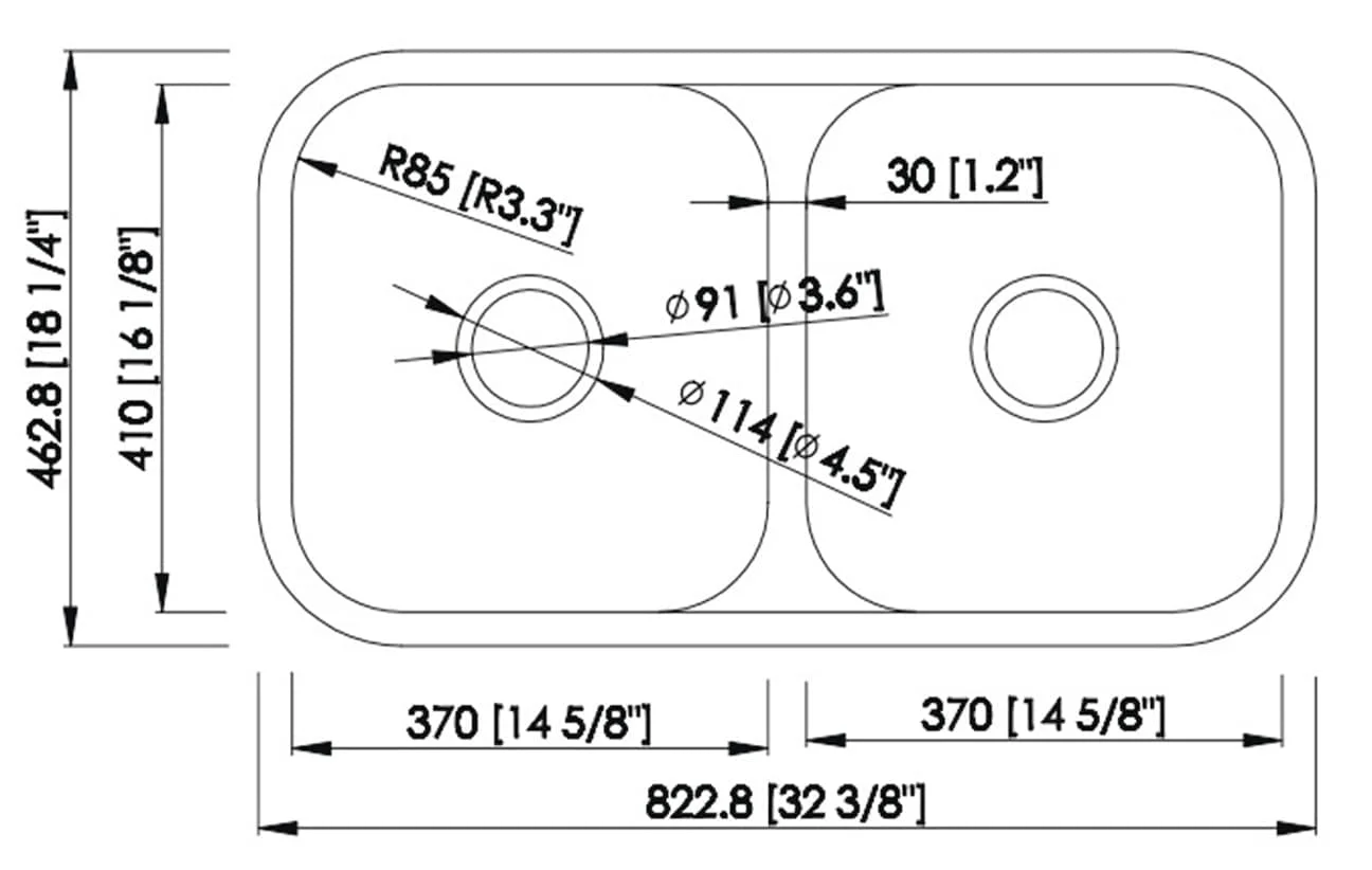 Chậu rửa bát 2 hố Konox KN8246DUA DEKOR