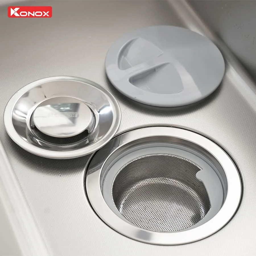 Chậu rửa bát 1 hố Konox KN8751TS Dekor