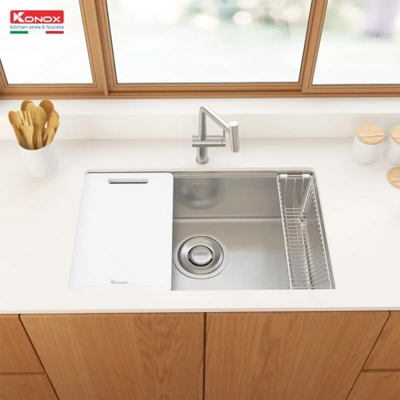 Chậu rửa bát 1 hố Konox TARI 7648SR