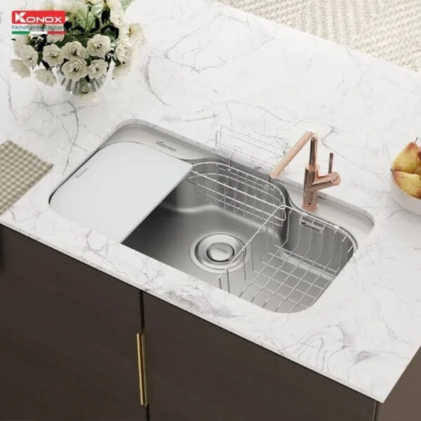 Chậu rửa bát 1 hố Konox TARI 9051SR