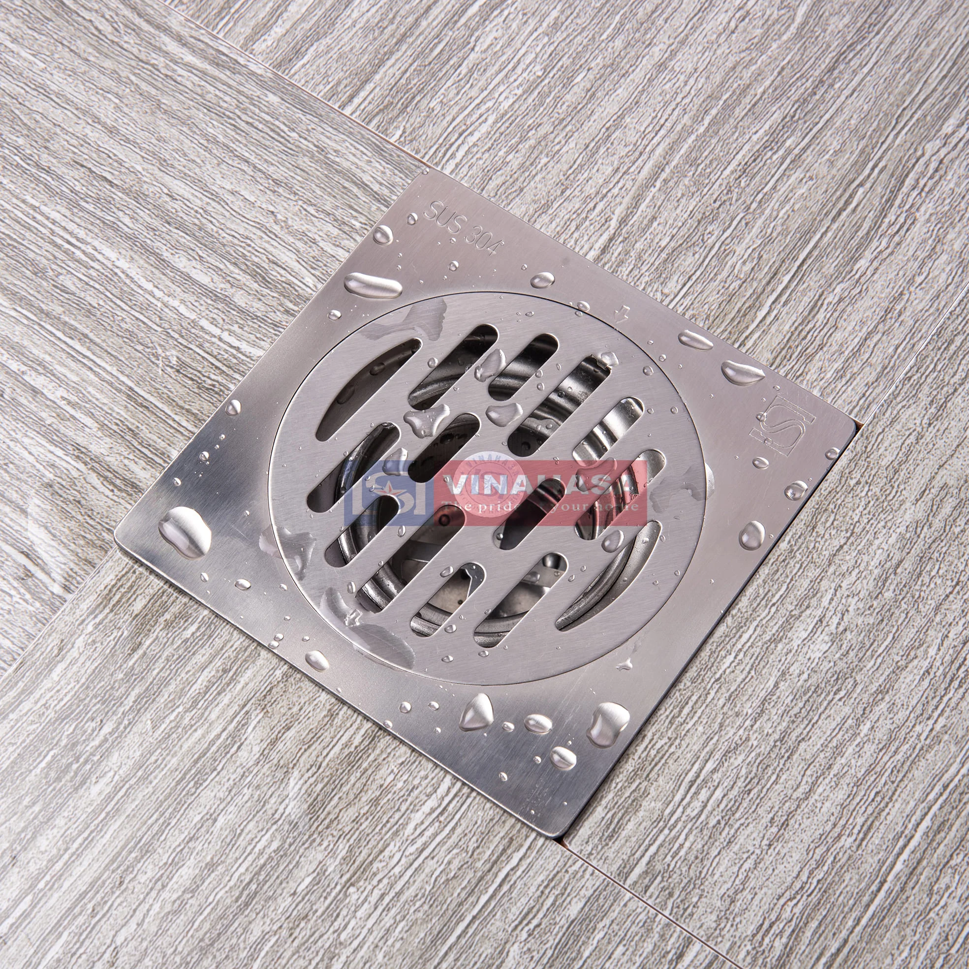 Ga thoát sàn inox304 Vinahasa 304-GC313