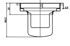Bản vẽ kỹ thuật ga thoát sàn inox304 Sekino 304GT503-15