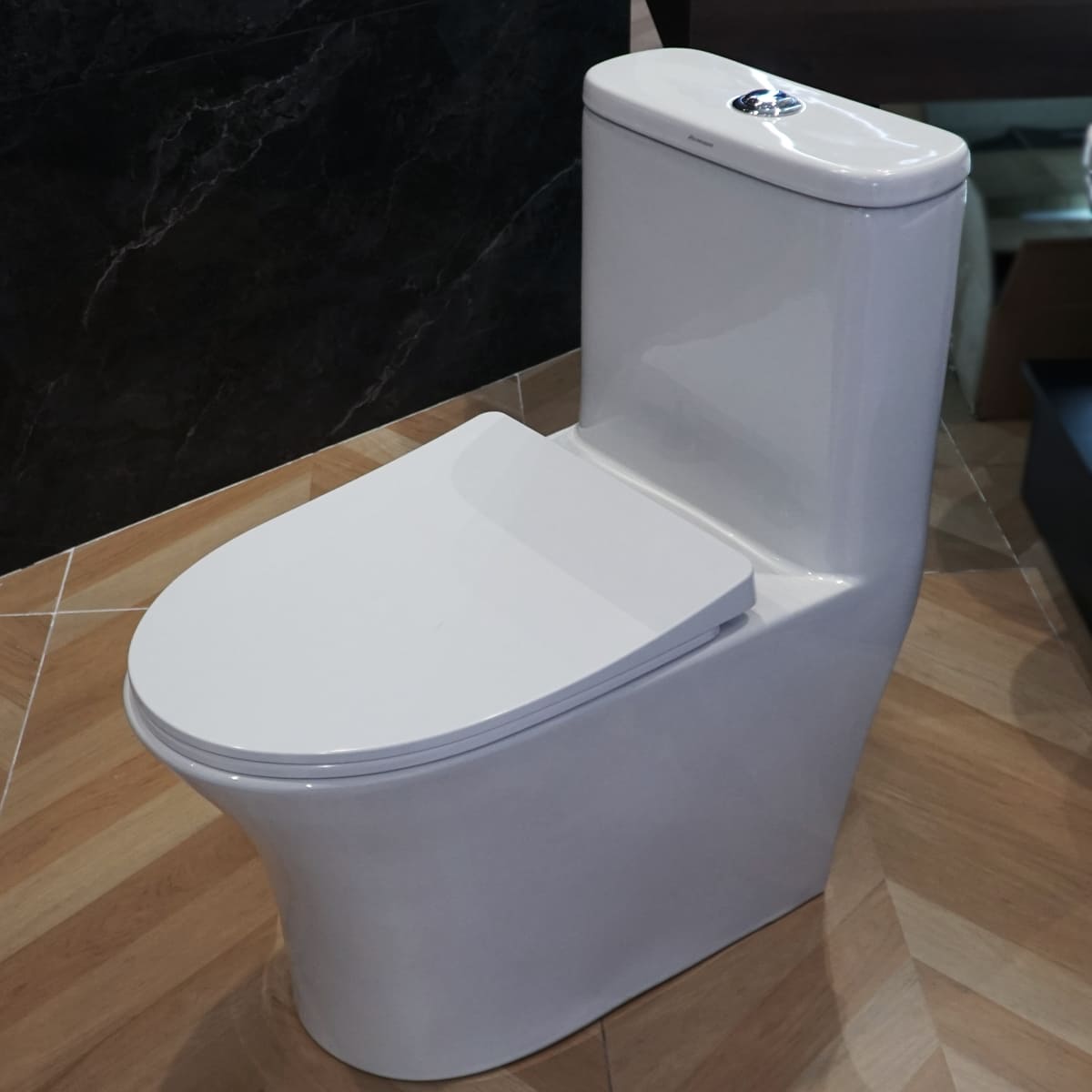 Bồn cầu 1 khối nắp rơi êm Atmor AT1692