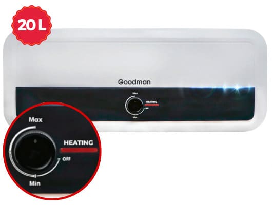 Bình nóng lạnh gián tiếp ngang 20ít Goodman GN20