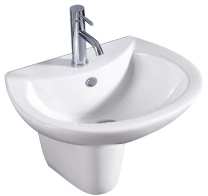 Chậu lavabo treo tường chân lửng ATMOR AT3007D