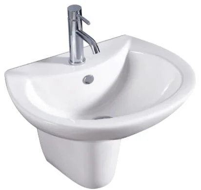 Chậu lavabo treo tường chân lửng ATMOR AT3007D