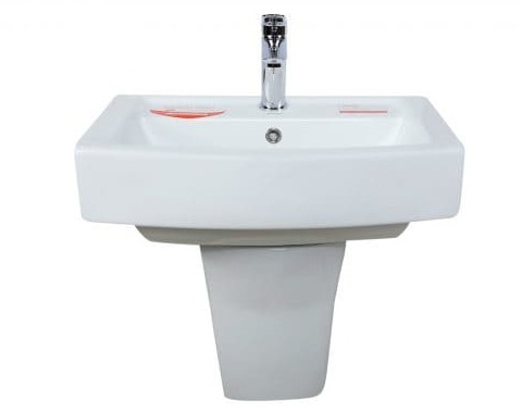 Chậu lavabo treo tường chân lửng ATMOR AT502 