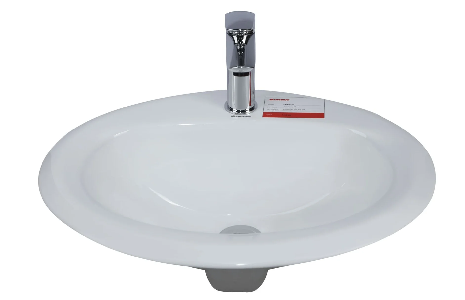 Chậu lavabo dương vành ATMOR AT4056-20