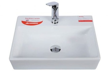 Chậu lavabo treo tường không chân ATMOR AT414