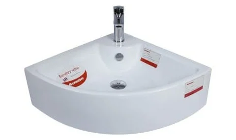 Chậu lavabo góc treo tường ATMOR AT4053