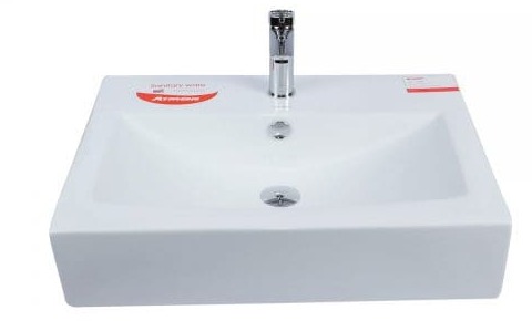 Chậu lavabo treo tường không chân ATMOR AT4583A