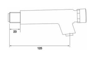 Bản vẽ kỹ thuật vòi bán tự động âm tường ATMOR AT1110
