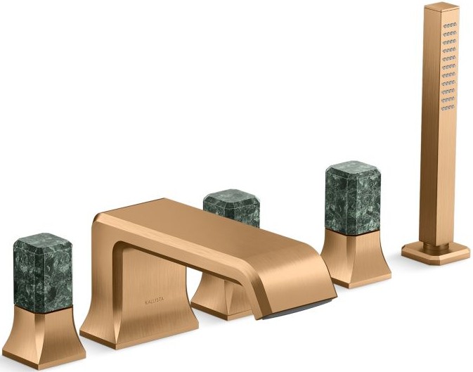 Vòi bồn tắm nóng lạnh Kallista P32712-GTM-BLH