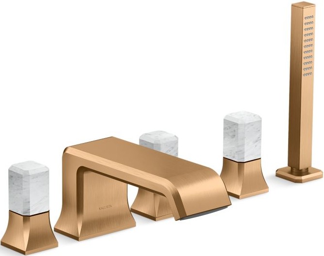 Vòi bồn tắm nóng lạnh Kallista P32712-WC-BLH