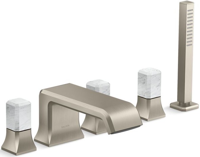 Vòi bồn tắm nóng lạnh Kallista P32712-WC-BN