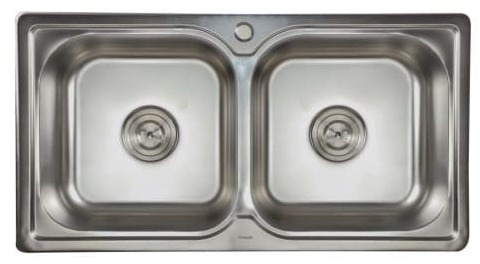 Chậu rửa chén 2 hố 87x46cm ATMOR AT-222 (AT222)