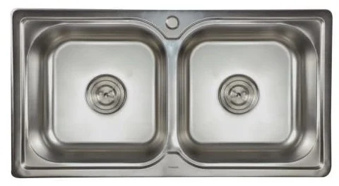 Chậu rửa chén 2 hố 87x46cm ATMOR AT-222 (AT222)