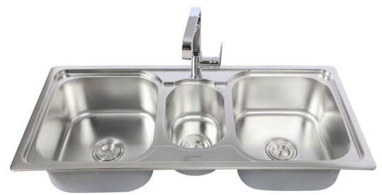 Chậu rửa chén 3 hố 106x50cm ATMOR AT-618 (AT618)