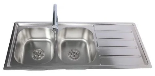 Chậu rửa chén 2 hố 1 bàn 120x50cm ATMOR AT-A19 (ATA19)