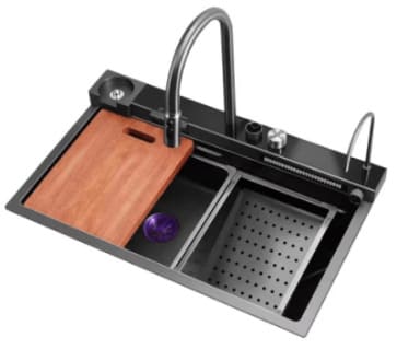 Chậu rửa chén đa năng 1 hộc kết hợp bộ điều khiển vòi Atmor AT7546