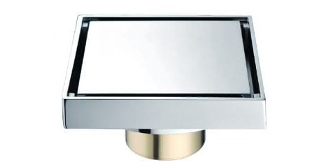 Phễu thoát sàn đồng mạ chrome 10x10cm ATMOR AH051