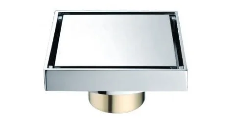 Phễu thoát sàn đồng mạ chrome 10x10cm ATMOR AH051