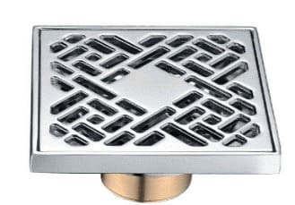 Phễu thoát sàn đồng mạ chrome 10x10cm ATMOR AH048