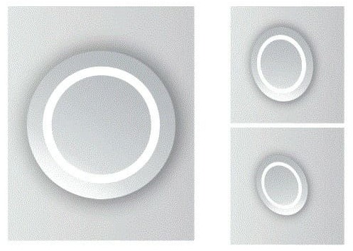 Gương soi đèn LED 62x70cm ATMOR YSJ-D1 