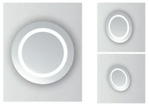 Gương soi đèn LED 62x70cm ATMOR YSJ-D1