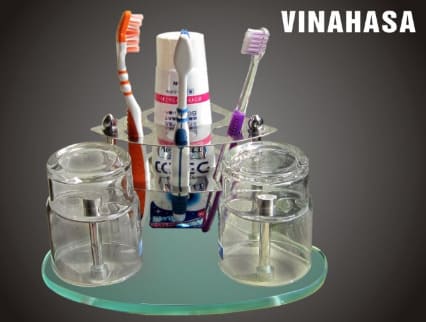 Kệ đựng bàn chải đánh răng kèm cốc Vinahasa KB06