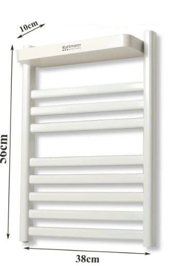 Bản vẽ kỹ thuật giá sấy khăn thông minh màu trắng Kottmann K4T