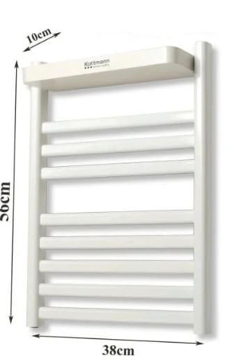Bản vẽ kỹ thuật giá sấy khăn thông minh màu trắng Kottmann K4T