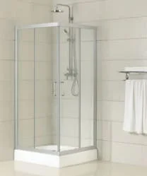 Cabin tắm đứng kính cửa lùa kèm đế Manhattan MQ1142 + P19