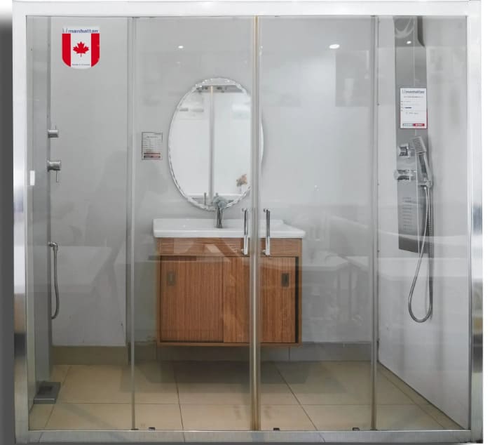 Cabin tắm đứng kính cửa lùa Manhattan MQ6142(2000x1850) 