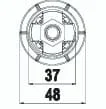 Cụm 1 nhấn tròn siêu nhẹ Hùng Anh LB13