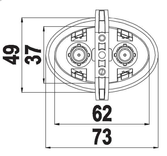 Bản vẽ kỹ thuật cụm 2 nhấn oval Hùng Anh LB21
